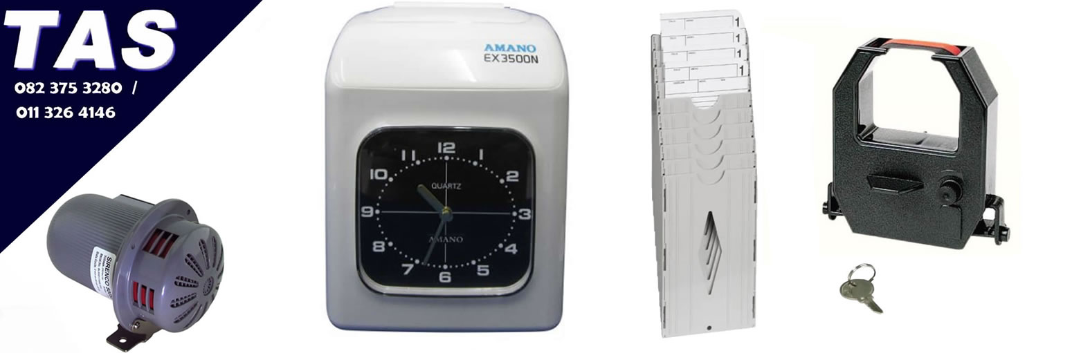 Amano EX3500 Clocking System Combo Package